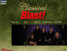 Tablet Screenshot of classicalblast.com